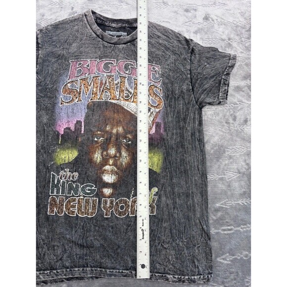 Biggie Smalls King of New York - Brooklyn Mint Men's TShirt, S Grey - Picture 4 of 6